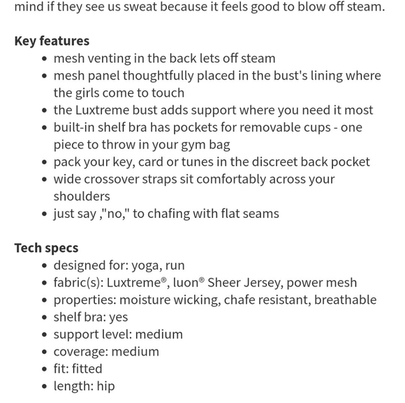 Lululemon black cross back luxtreme "swift tank" sz 4 - Picture 8 of 8